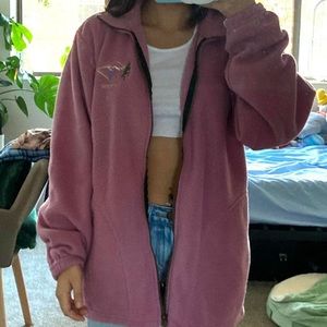 Vintage Fleece Zip-Up Sweater